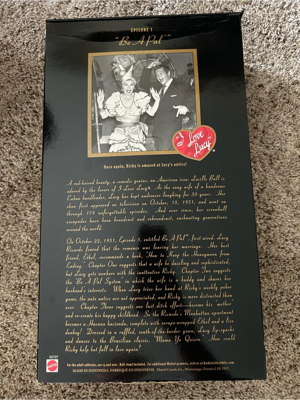Collector Edition 'I Love Lucy' Doll, Episode 3, “Be A Pal”